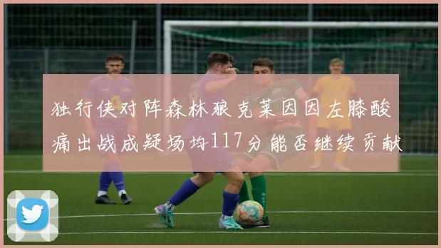 独行侠对阵森林狼克莱因因左膝酸痛出战成疑场均117分能否继续贡献
